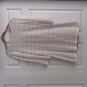 Sharagano retro lace mini dress